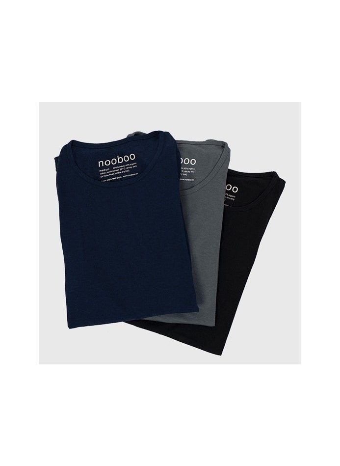 Nooboo Luxe Bamboo Men T-Shirt Dark Grey - XL