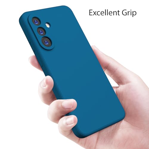 Kapa Matte Protective Lens Flexible Back Cover for Samsung Galaxy A36 | Slim Silicone with Soft Lining Shockproof Full Body Bumper Case (Blue) - Image 4