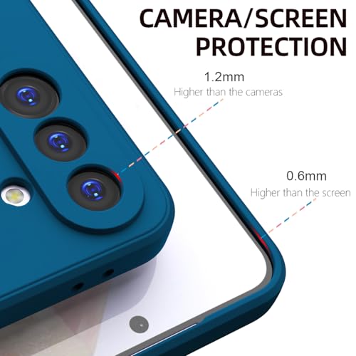 Kapa Matte Protective Lens Flexible Back Cover for Samsung Galaxy A36 | Slim Silicone with Soft Lining Shockproof Full Body Bumper Case (Blue) - Image 2