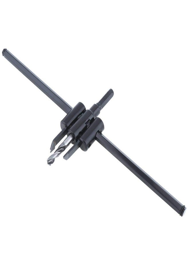 uptodateproducts مجموعة أدوات قطع ثقوب دائرية للخشب من نوع الطائرات، مصنوعة من سبائك فولاذية قابلة للتعديل، بقطر 30-300 مم، مزودة بريشة مثقاب لاسلكية بقطر 8 مم. - Image 1