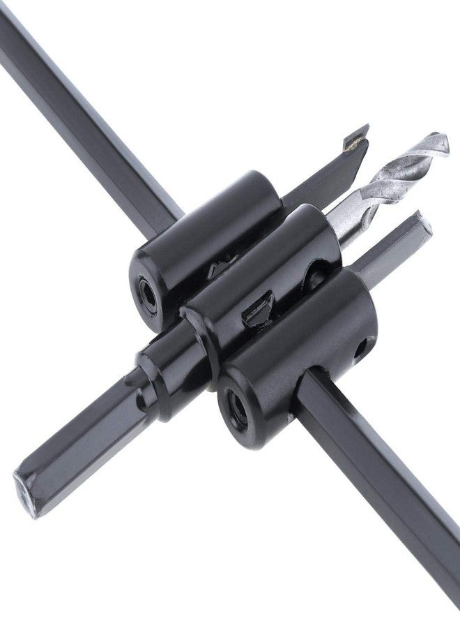 uptodateproducts مجموعة أدوات قطع ثقوب دائرية للخشب من نوع الطائرات، مصنوعة من سبائك فولاذية قابلة للتعديل، بقطر 30-300 مم، مزودة بريشة مثقاب لاسلكية بقطر 8 مم. - Image 4