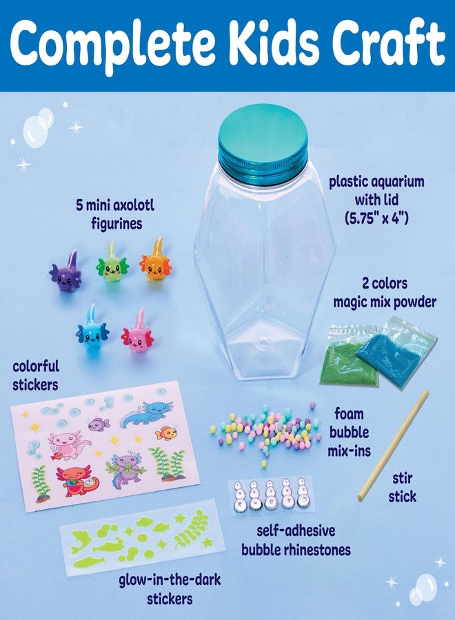 Creativity for Kids Glowing Axolotl Aquarium - Axolotl Crafts and Toys for Girls and Boys, STEM Science Kits for Kids, Craft Kits and Axolotl Gifts for Girls and Boys (Ages 6+) - Image 3