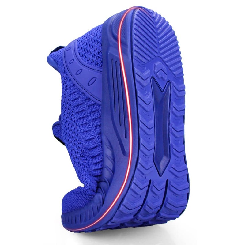 Feethit Mens Slip On Walking Shoes Blade Tennis Shoes Non Slip Running Shoes Lightweight Workout Shoes Breathable Mesh Fashion Sneakers Royal Blue Size 10.5 - Image 4
