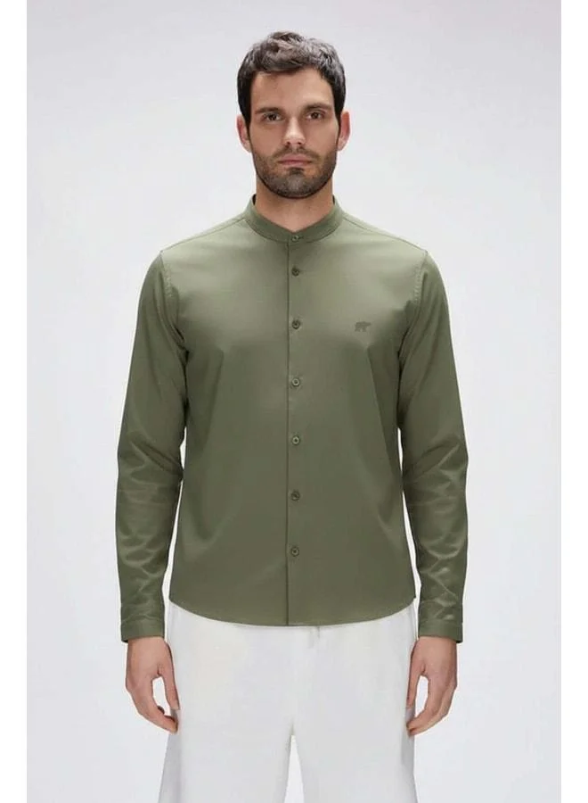 Crude Pale Green Men's Shirt.