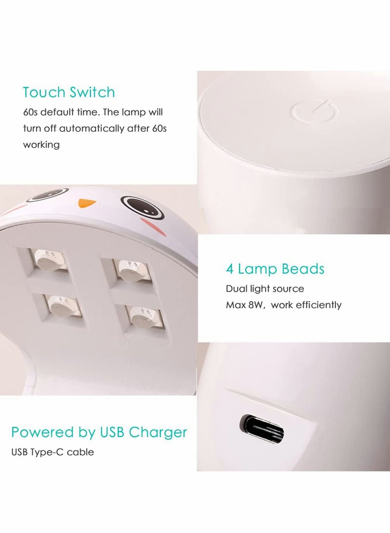 KASTWAVE Nail Dryers, Mini UV LED Nail Lamp USB Powered Portable UV light  - Image 2