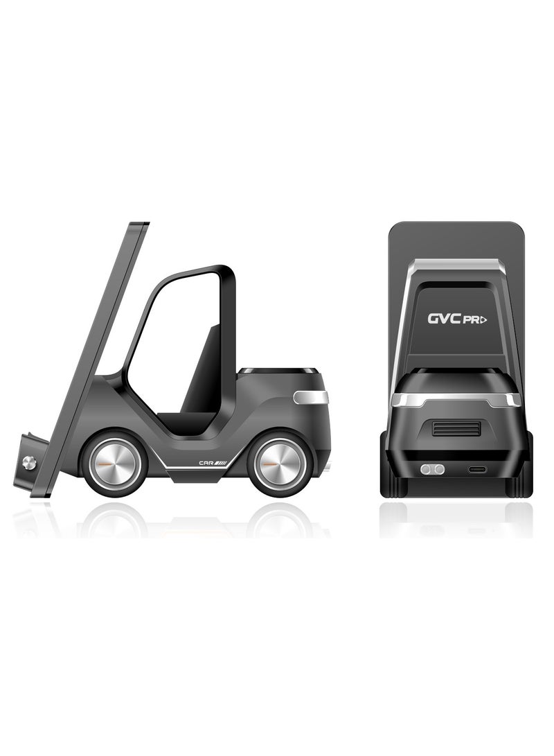 gvc pro 5 in 1 Car-Shaped Table Top Wireless Charger - Gray - T20  - Image 4