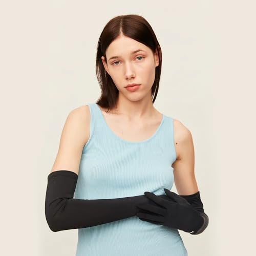 XuoAz Summer UV Sun Protection Long Driving Gloves with Sunblock, Non Slip Full Finger Outdoor Arm Gloves for Women Cycling - Image 4