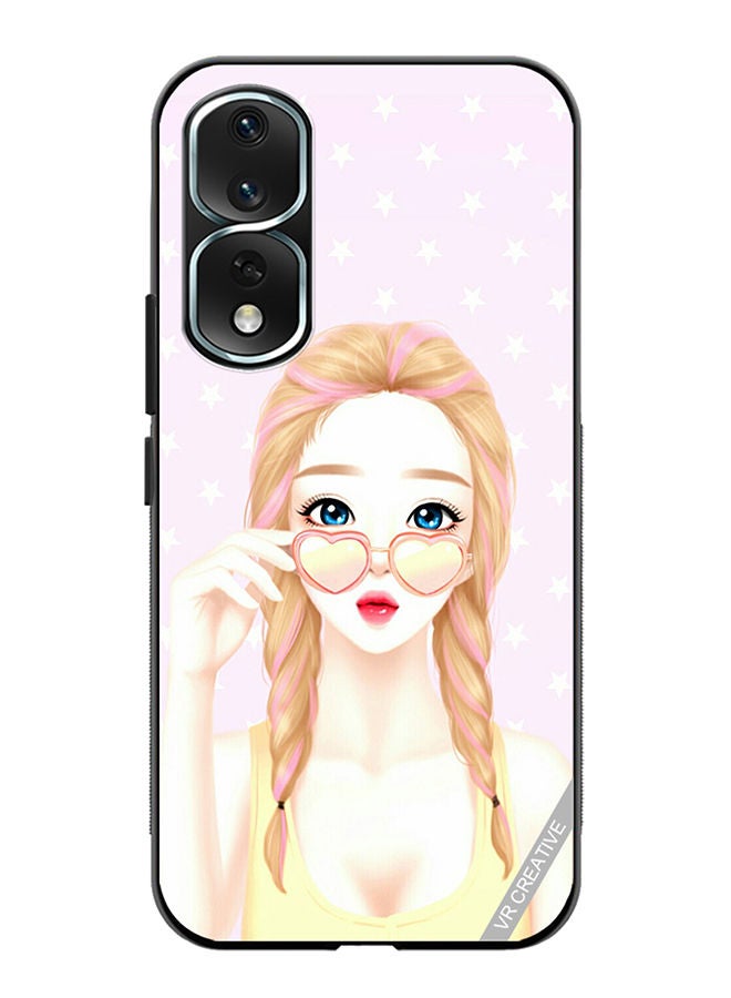 VR CREATIVE Protective Case Cover For Honor 80 Pro Heart Sunglass Girl Design Multicolour - Image 1