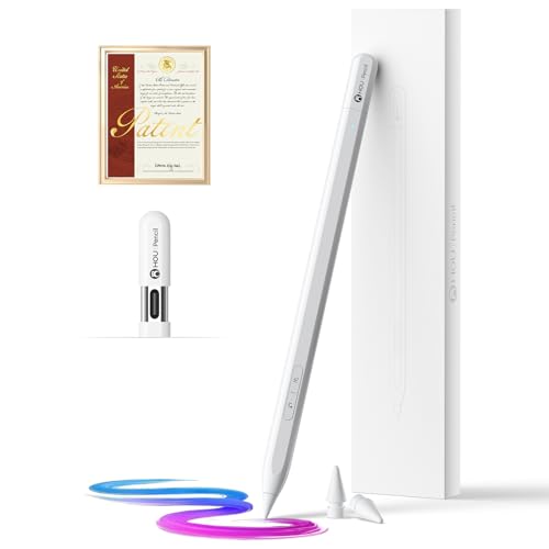 HOU Stylus Pen for Apple iPad - USB-C Charging with Hidden Port, Strong Magnetic Suction, Supports Undo & Eraser, Long Battery Life - Compatible with iPad Pro/Air/Mini & 6th to 11th Generation - Image 1