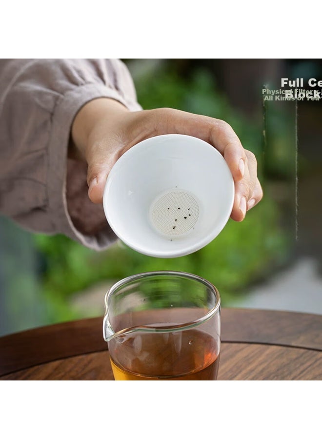 Yihutea Travel Tea Set Portable Single-person Gaiwan Kung Fu Three-piece Set Outdoor Simple Quick Cup Fair Household Camping - Image 2