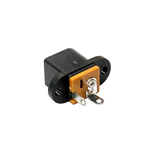 Electronicspices Electronic Spices 10pcs 5.5mm x 2.0mm DC Power Jack Socket 3 Pin Female Panel Mount Connector - Image 4