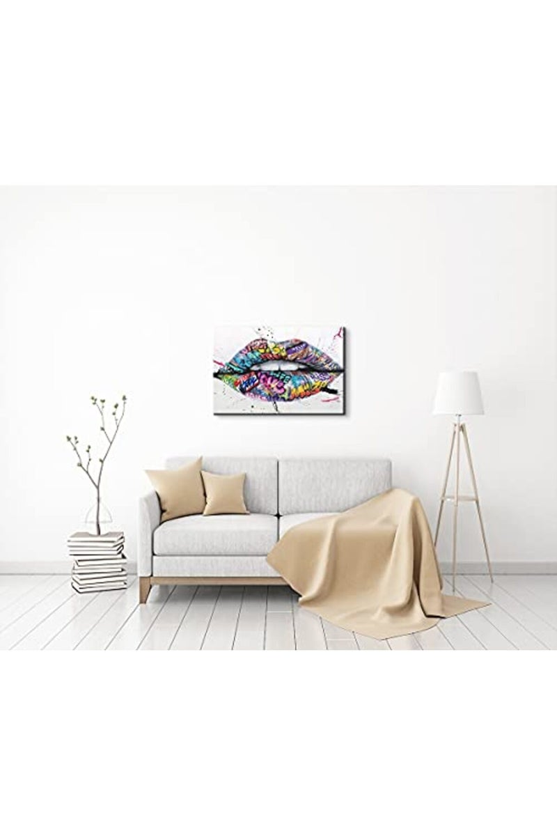 Mistyefly Graffiti Pop Art Poster - Colorful Paintings for Wall Decor - Street Art Canvas Wall Art for Living Room Bedroom (12''Hx18''W) - Image 4