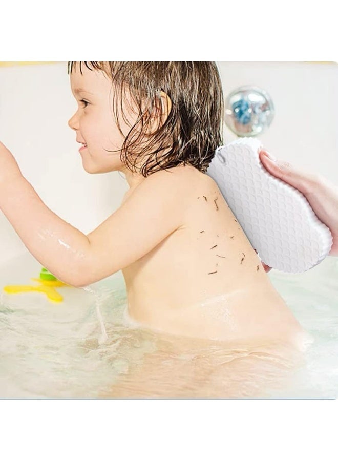 AMM 4 PCS Exfoliating Bath Sponge 3D Brush Soft Body Dead Skin Remover for Adults Babies - Image 3