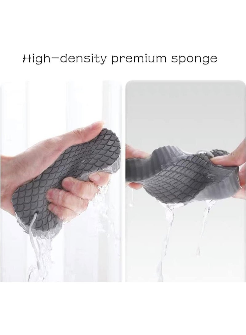 AMM 4 PCS Exfoliating Bath Sponge 3D Brush Soft Body Dead Skin Remover for Adults Babies - Image 2