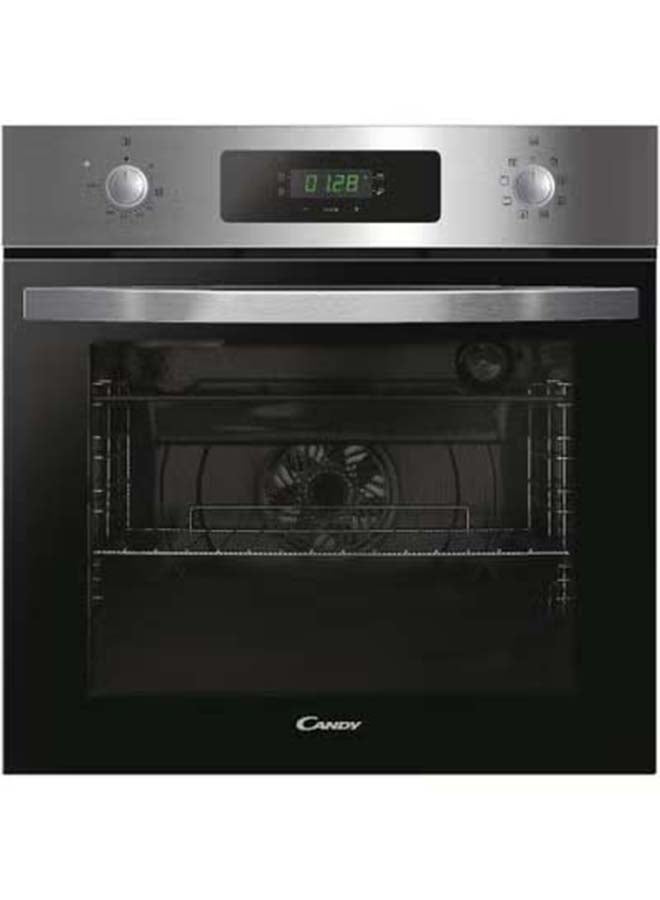 Candy Idea FIDC X605 60 cm Multi-Function Built‑In Electric Oven 65 litres, 2400 W, 1 Tray and 2 Grids, Radial Fan, 9 Functions, Timer, Touch Display, Removable, Stainless Steel and Black 65 L 2400 W FIDC X605 Black