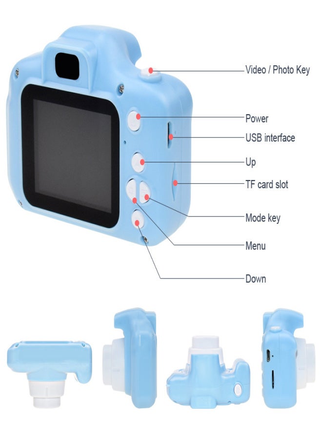 X200 high definition children's digital camera, cartoon camera cross-border portable SLR camera pink 32G - Image 2