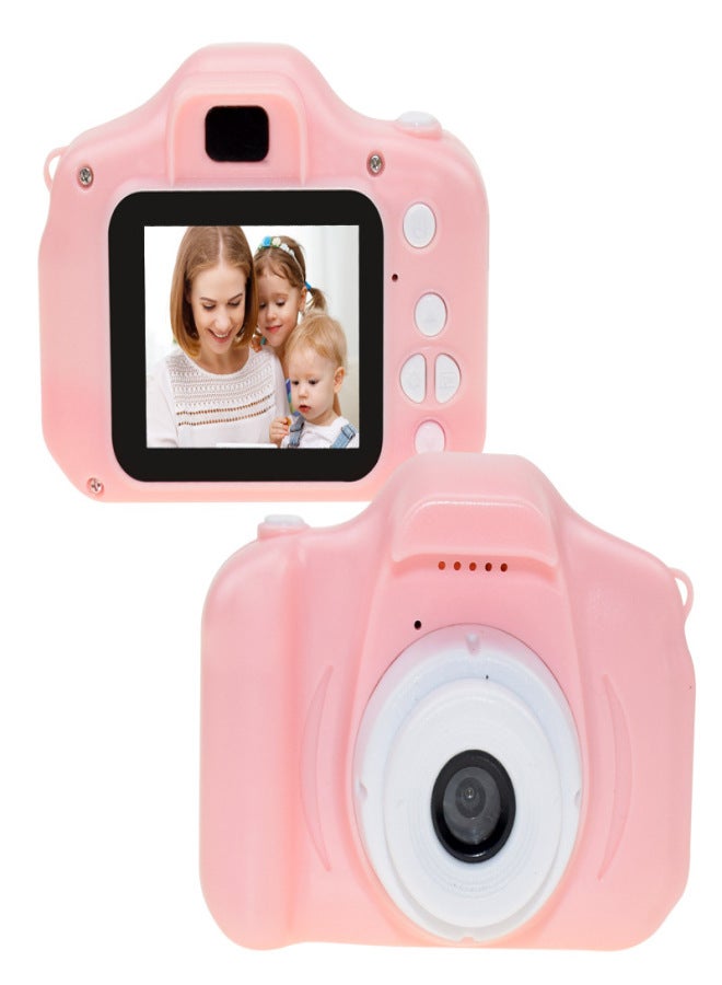 X200 high definition children's digital camera, cartoon camera cross-border portable SLR camera pink 32G - Image 1