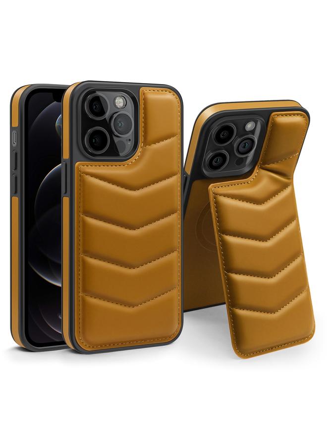 Zaboon Case For iPhone 12 Pro Down Jacket Card Bag Holder MagSafe Phone Case - Image 1