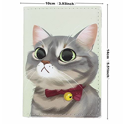 MayeBridge Cute Cat Passport Horder PU Leather Kitty Passport Cover Travel Cat Passport Book Holder For Girls Teens (Cat 1014B) - Image 2