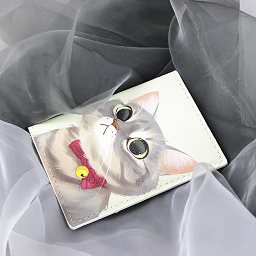 MayeBridge Cute Cat Passport Horder PU Leather Kitty Passport Cover Travel Cat Passport Book Holder For Girls Teens (Cat 1014B) - Image 5