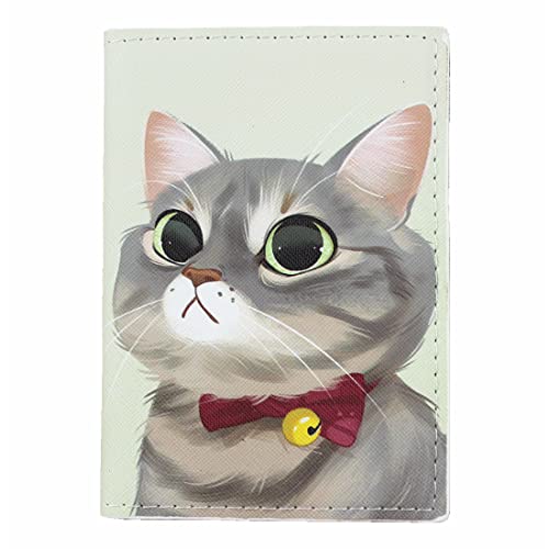 MayeBridge Cute Cat Passport Horder PU Leather Kitty Passport Cover Travel Cat Passport Book Holder For Girls Teens (Cat 1014B) - Image 1