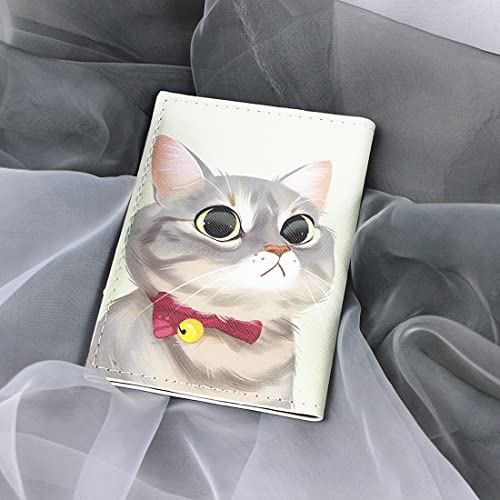 MayeBridge Cute Cat Passport Horder PU Leather Kitty Passport Cover Travel Cat Passport Book Holder For Girls Teens (Cat 1014B) - Image 4