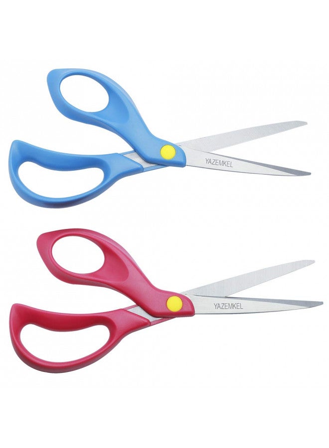 YAZEMKEL Left-Hand Scissors Stainless Steel 3-Pack, 8 inch - Image 1