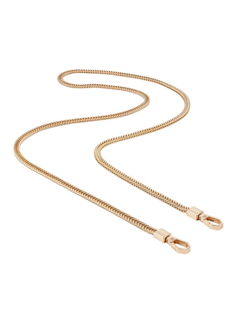 SYOSI SYOSI Snake Bag Chains Golden Bag Chain Strap Replacement 7mm Wide Flat Chain Strap with Alloy Swivel Clasps Chunky Metal Chains for Wallet Clutch Satchel Tote Bag Shoulder Crossbody Bag (47.2in)  - Image 2