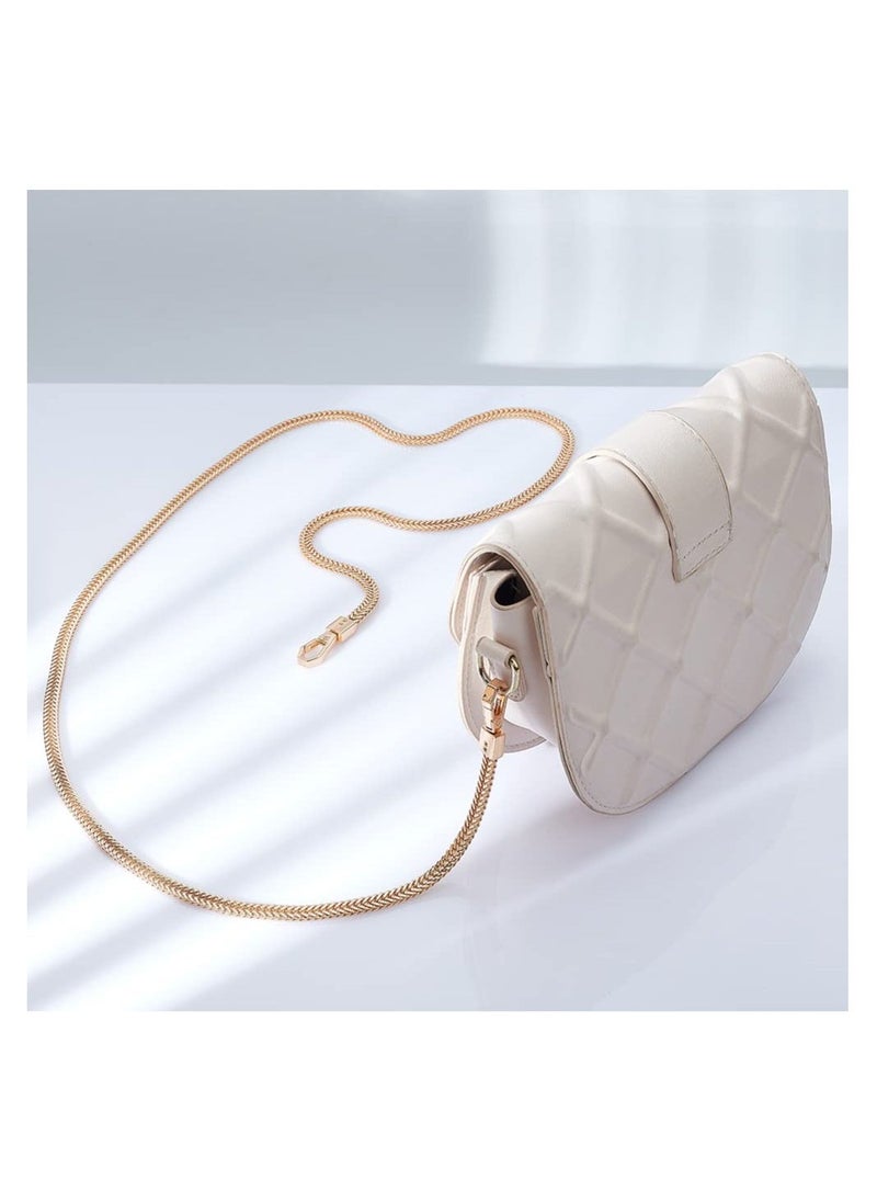 SYOSI SYOSI Snake Bag Chains Golden Bag Chain Strap Replacement 7mm Wide Flat Chain Strap with Alloy Swivel Clasps Chunky Metal Chains for Wallet Clutch Satchel Tote Bag Shoulder Crossbody Bag (47.2in)  - Image 1