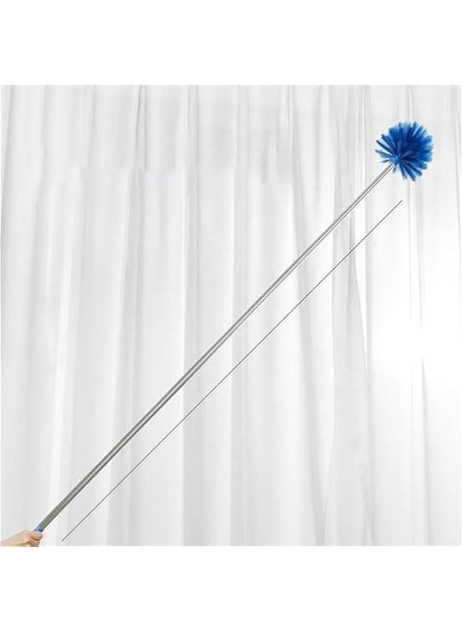 Cobweb Duster with Extension Pole 51 Inch Webster Cobweb Duster Spider Web Brush for High Ceilings Corners Outdoor Indoor Web Cleaning - Image 2