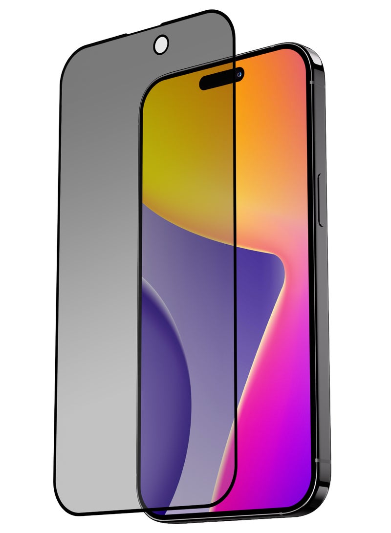 blupebble iPhone 16 Pro Max Privacy Screen Protector 6.9 inch 2.5D with Applicator Easy Installation Graphene Rock Series Tempered Glass, Scratch Resistant, Anti-Fingerprint, Bubble Free, Case Friendly, 9H Tempered Glass Film - Image 1
