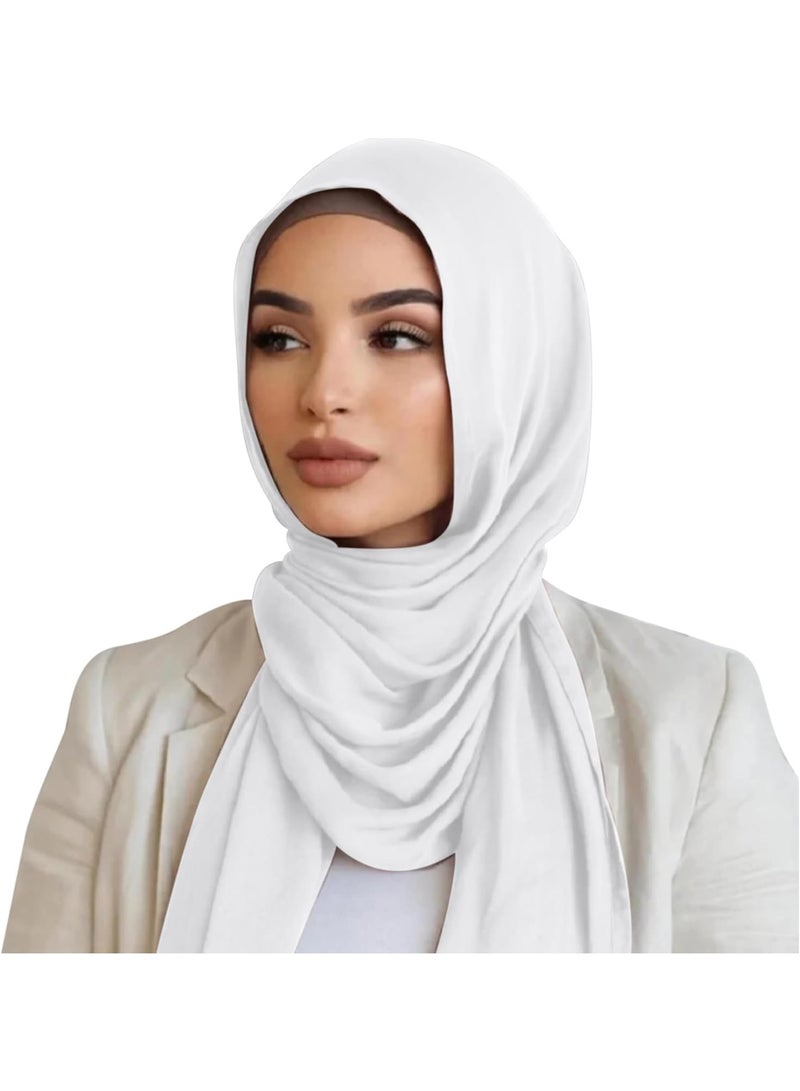 Women's Fashion Scarf Women's Lightweight, Soft, Fashionable Solid Color Scarf Shawl Suitable For Most Occasions Such As Daily Life, Travel, Party, Etc., Can Be Matched With Various Clothes - Image 2