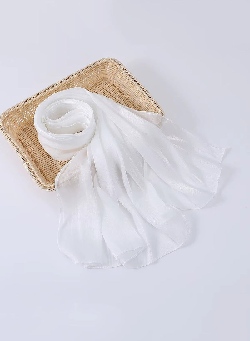 Women's Fashion Scarf Women's Lightweight, Soft, Fashionable Solid Color Scarf Shawl Suitable For Most Occasions Such As Daily Life, Travel, Party, Etc., Can Be Matched With Various Clothes - Image 3