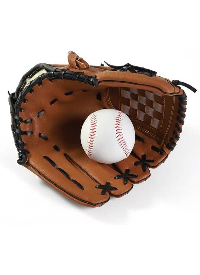 General Kids 10.5 inch Premium Leather Baseball Glove with one Free Baseball - Ideal for Youth and Softball - Baseball Mitts  - Image 4