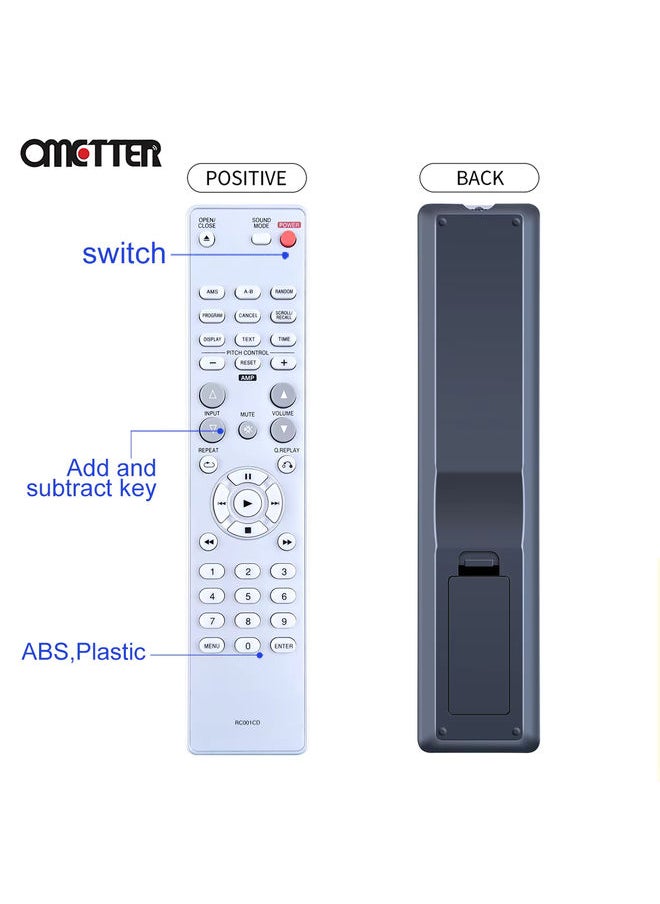 OMETTER - RC001CD for Marantz CD Player CD6002 CD6003 CD6004 CD7003 CD7004 CD8003 CD8004 CD5004 CD5003 - Image 1