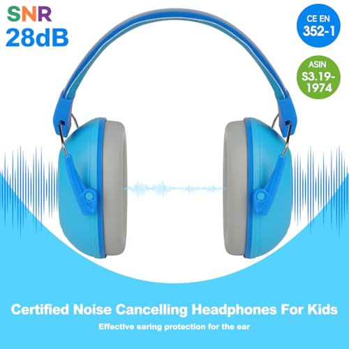 Floriogra Noise Cancelling Headphones for Kids Kids Ear Protection 28dB SNR Noise Reduction Ear Muffs for ToddlerChildren Noise Cancelling Hearing Protection For FireworksMonster Truck - Image 3