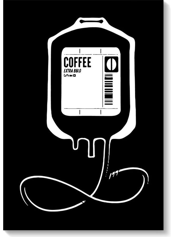 RYN Coffee Lovers Wall Art Painting Multicolour 40x60cm - Image 2