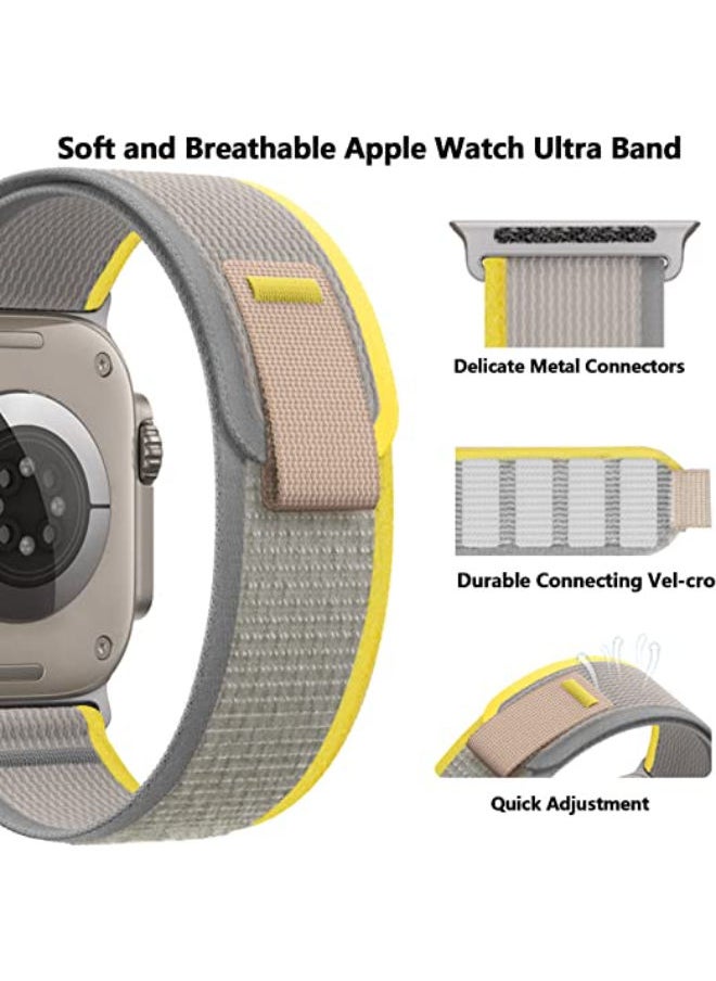 SHOPI - Trail Loop Compatible with Apple Watch Band 49mm 45mm 44mm 42mm 41mm 40mm 38mm, Nylon Weave Sport Loop Men Women Adjustable Pull Tab Strap for Apple Watch Ultra iWatch Series 8 7 6 5 4 3 2 1 SE - Image 1