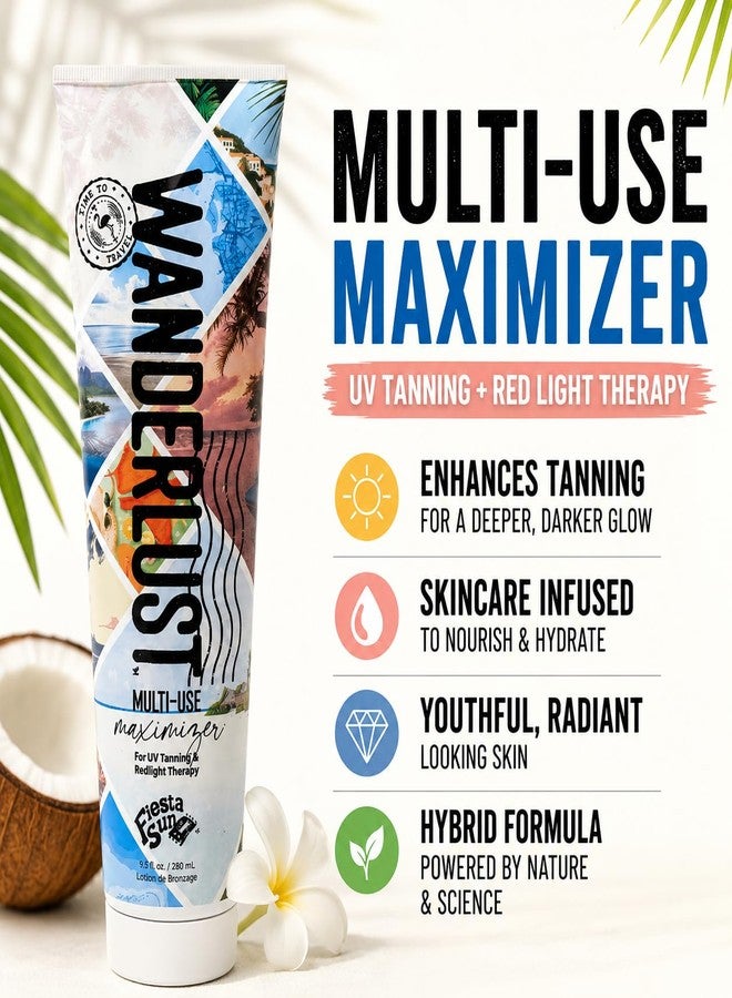 fiesta sun Wanderlust Tanning Maximizer For UV Tanning & Redlight Therapy 9.5oz - Image 2