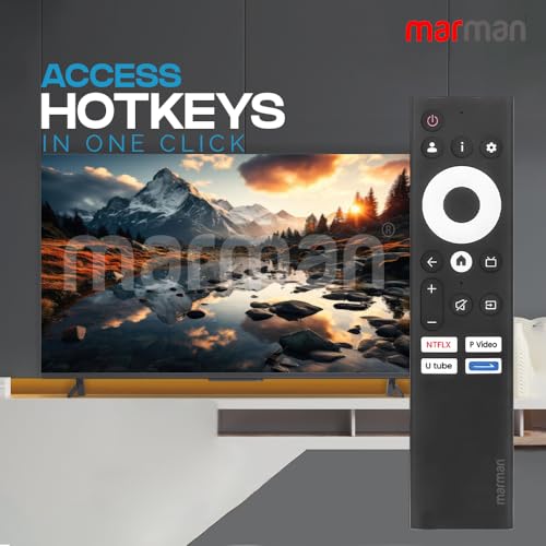 marman® Compatible with Croma Google Tv Remote Control Suitable for Models 43UGC024601 50UGC024602 55UGD307601 CREL032HGC024601 CREL043FGD024601 Smart 4K LED UHD HDR QLED Television Non Voice Command - Image 4