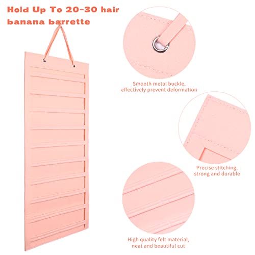 XRACEPHOL Bow Hanger for Girls Hair Bows - Large Wall, Door, Closet Organizer - Pink - Image 3