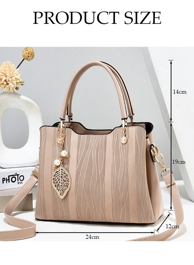DUNISO Women's Fashion Handbag Faux Leather Crossbody Bag For Women Large Capacity Tote Bags Top Handle Satchel Fashionable Travel Shoulder Bag For Ladies  - Image 4