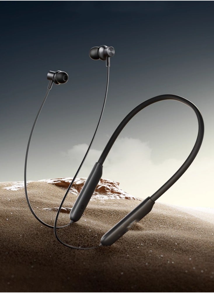 Generic Neck Bluetooth Headset Neck-hanging Wireless in-ear Sports Running New For Huawei Apple Cool Black  - Image 2