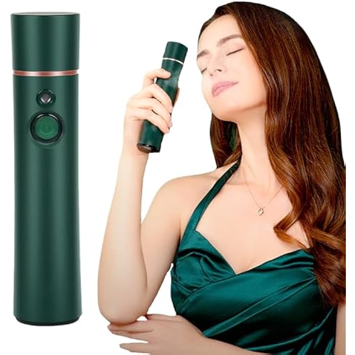 Elitzia Oxygen Facial Machine Oxygen Injection Skin Care Spa Nano Facial Mister Hydration Anti Aging Nourishing Handheld Atomizer Face Care Improve Absorption Portable Mist Sprayer Women 1PCS ETKD88SA - Image 1