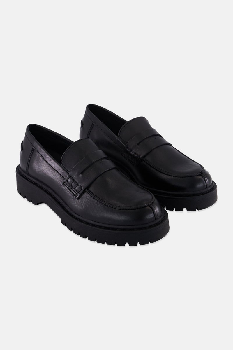 GEOX Women D Bleyze K Slip On Casual Shoes, Black - Image 1
