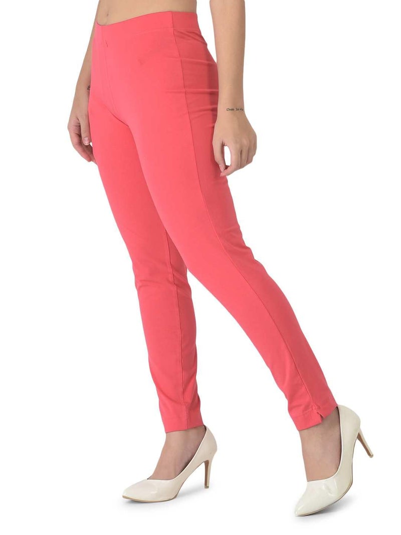 Dollar Missy Women's Solid Kurti Pant - M Pink - Image 2