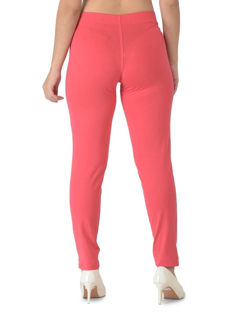 Dollar Missy Women's Solid Kurti Pant - M Pink - Image 4