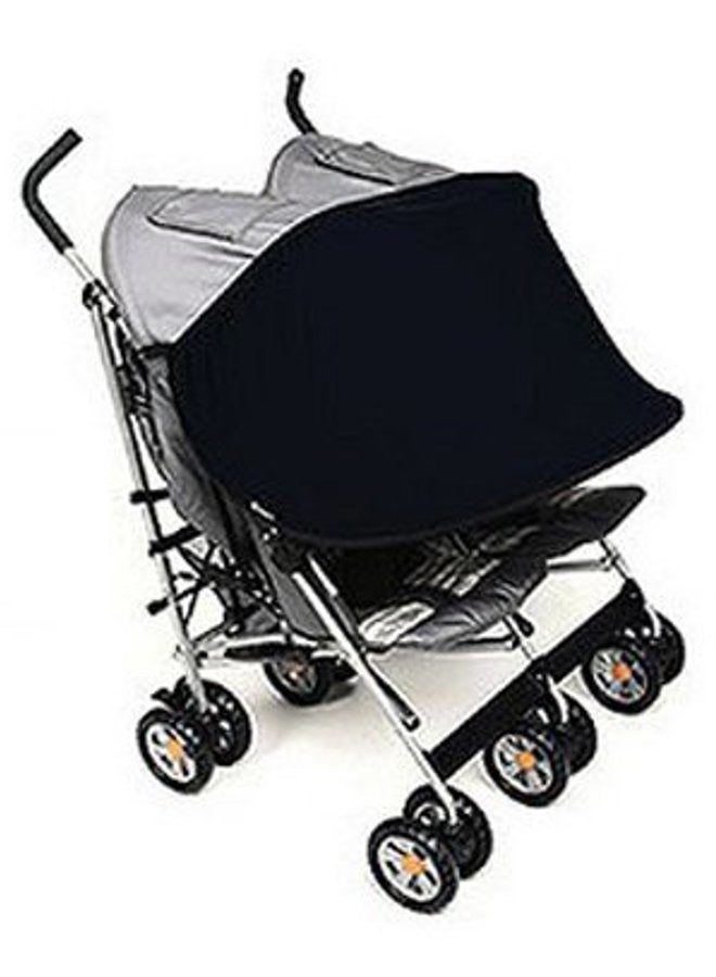 Manito Sun Shade for Twin Stroller (Black) - Image 1