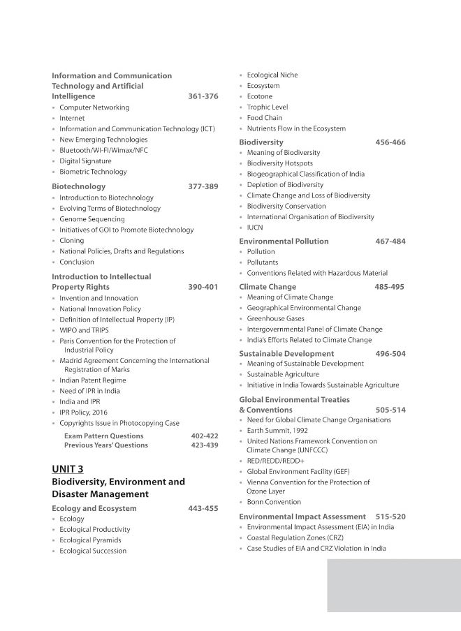 IAS Mains General Studies Paper - 3 Technology,Economic Development,Biodiversity,Environment,Security & Disaster Management  - Image 5