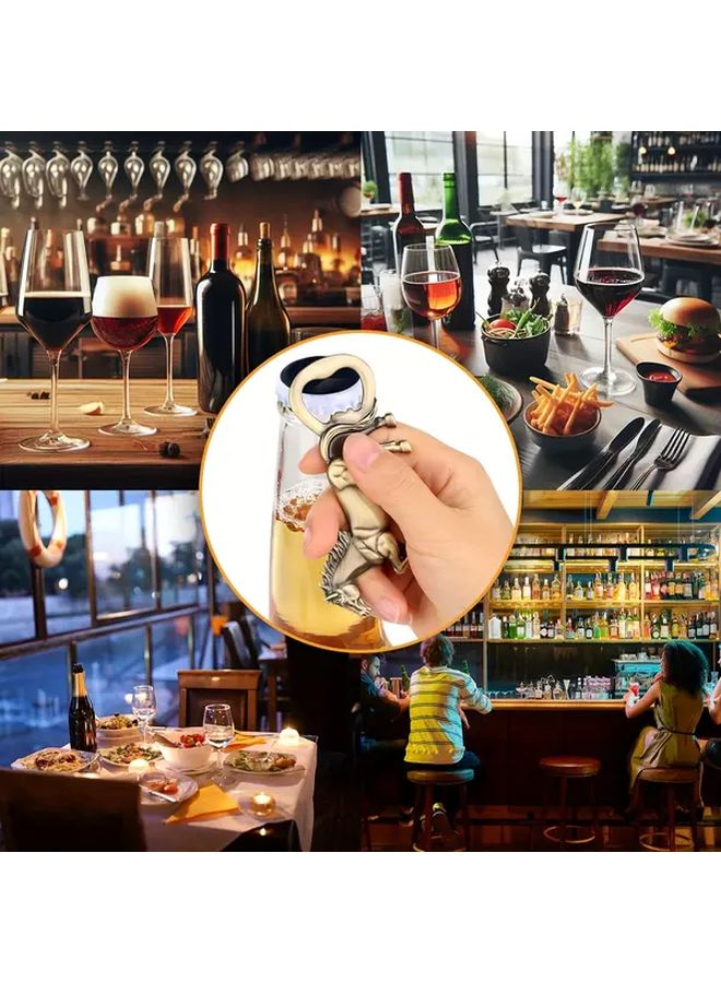 فتاحة زجاجات معدنية على شكل حصان برونزي للبيرة والشمبانيا هدية لحفلات البار - Image 5